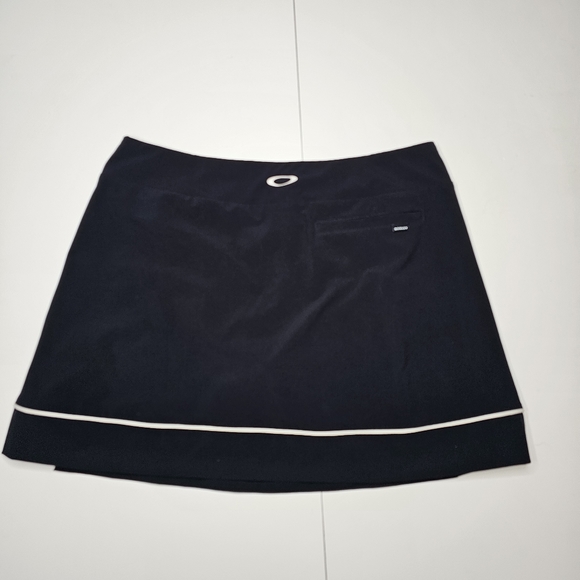 Oakley Womens XL Black Balata Golf Skort Skirt Lined Stretch Pull On Tennis - Picture 8 of 15
